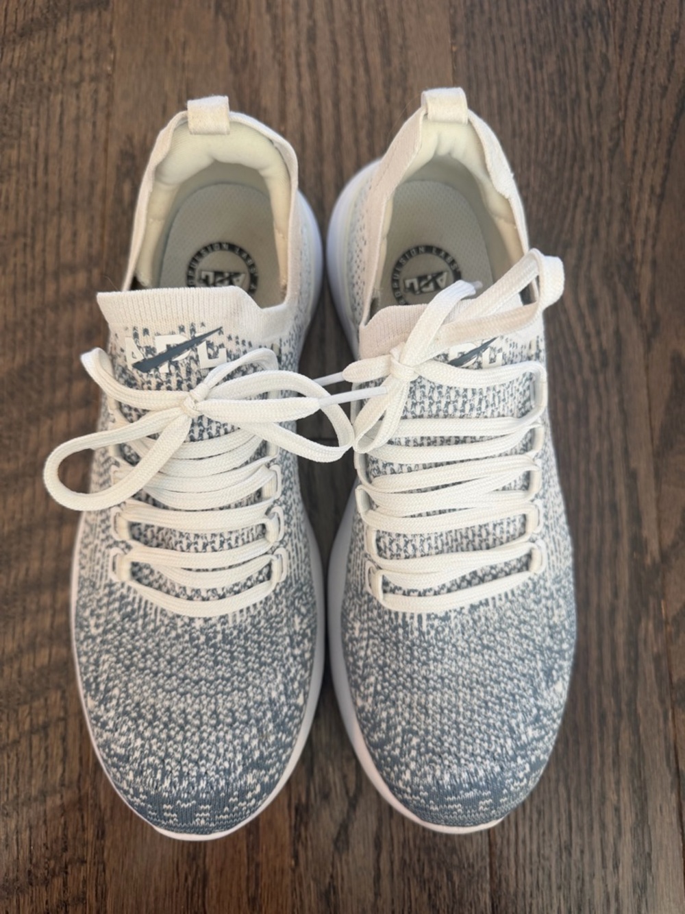 APL Techloom Breeze blue/ white knit sneakers